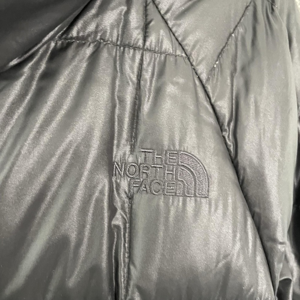 The North Face Down Parka Coat Womens XS Black Hooded 550 Puffer Full Zip - Picture 2 of 10
